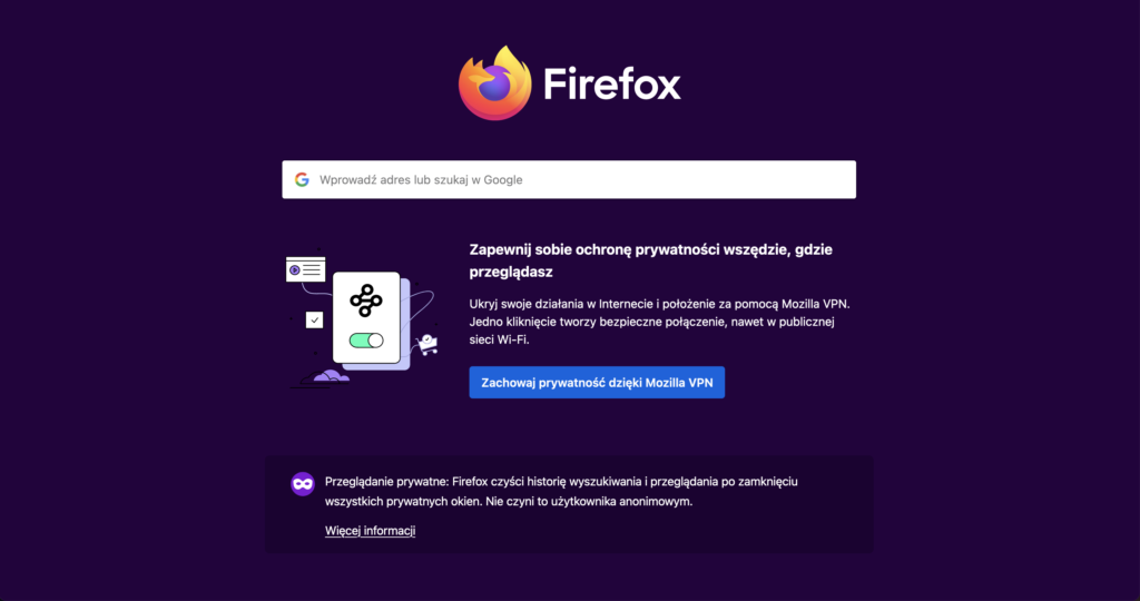 Firefox tryb prywatny